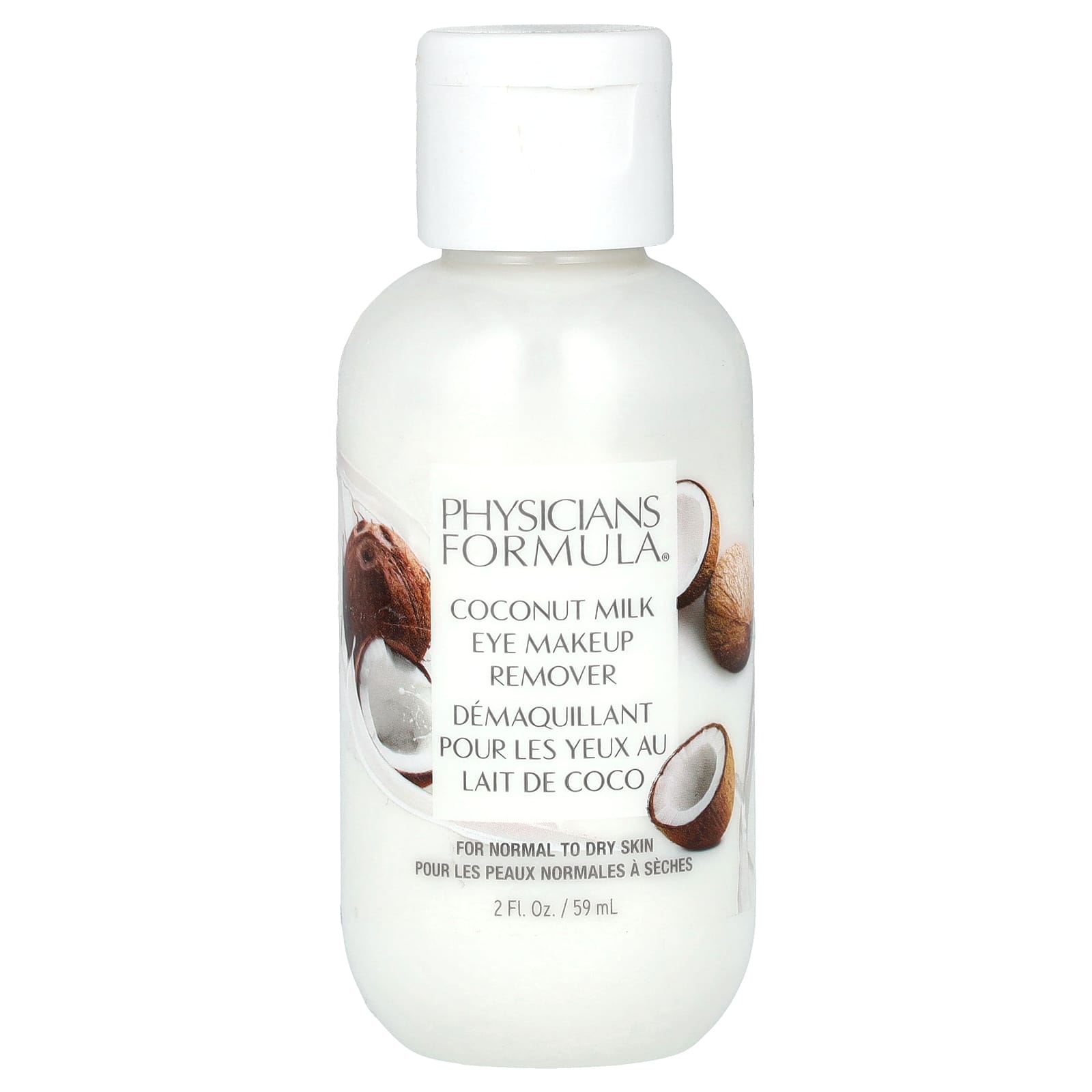 Physicians Formula, Coconut Milk Eye Makeup Remover, 2 fl oz (59 ml) - Image 1