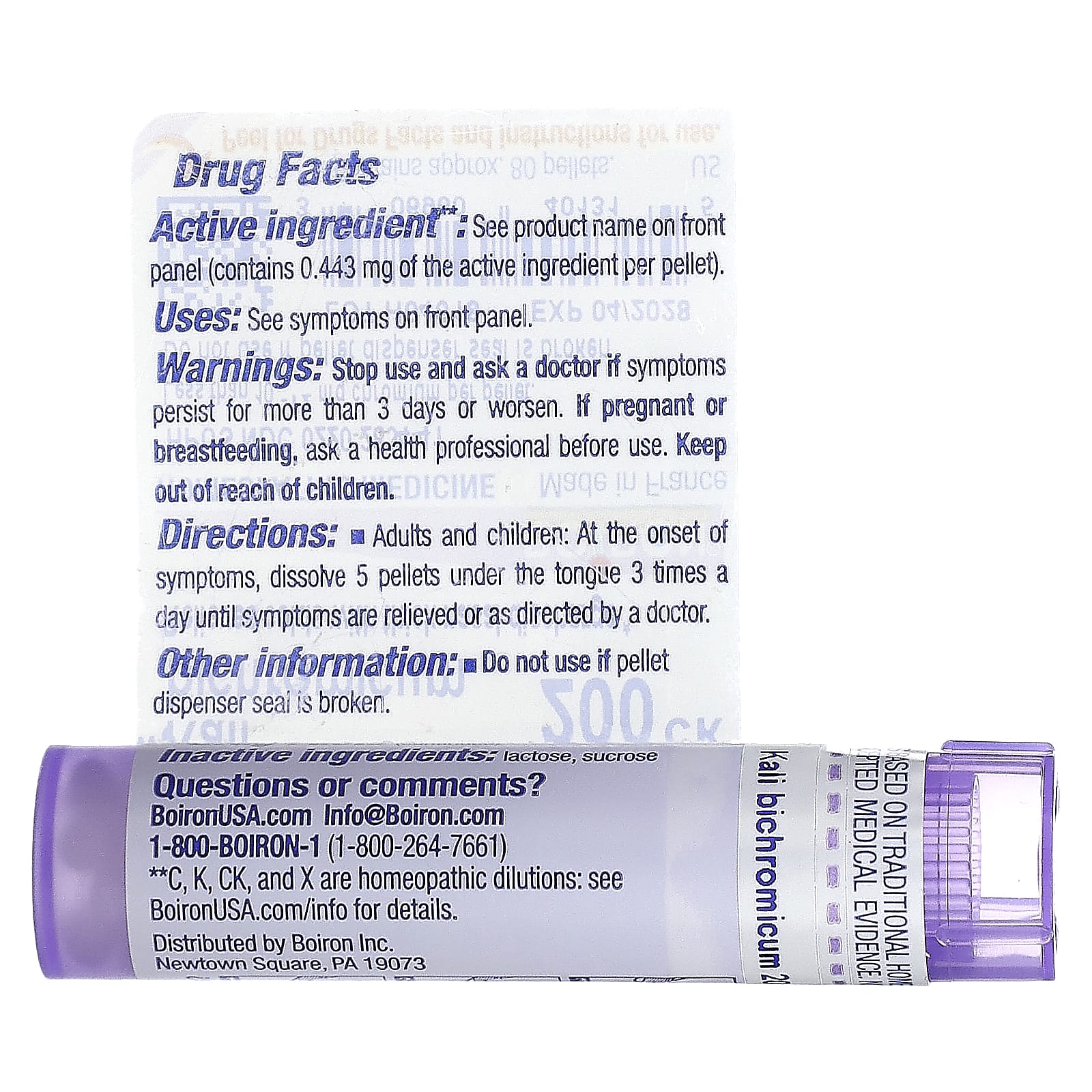 Boiron Cold Relief with Kali Bichromicum 200CK - Homeopathic Medicine - Image 2