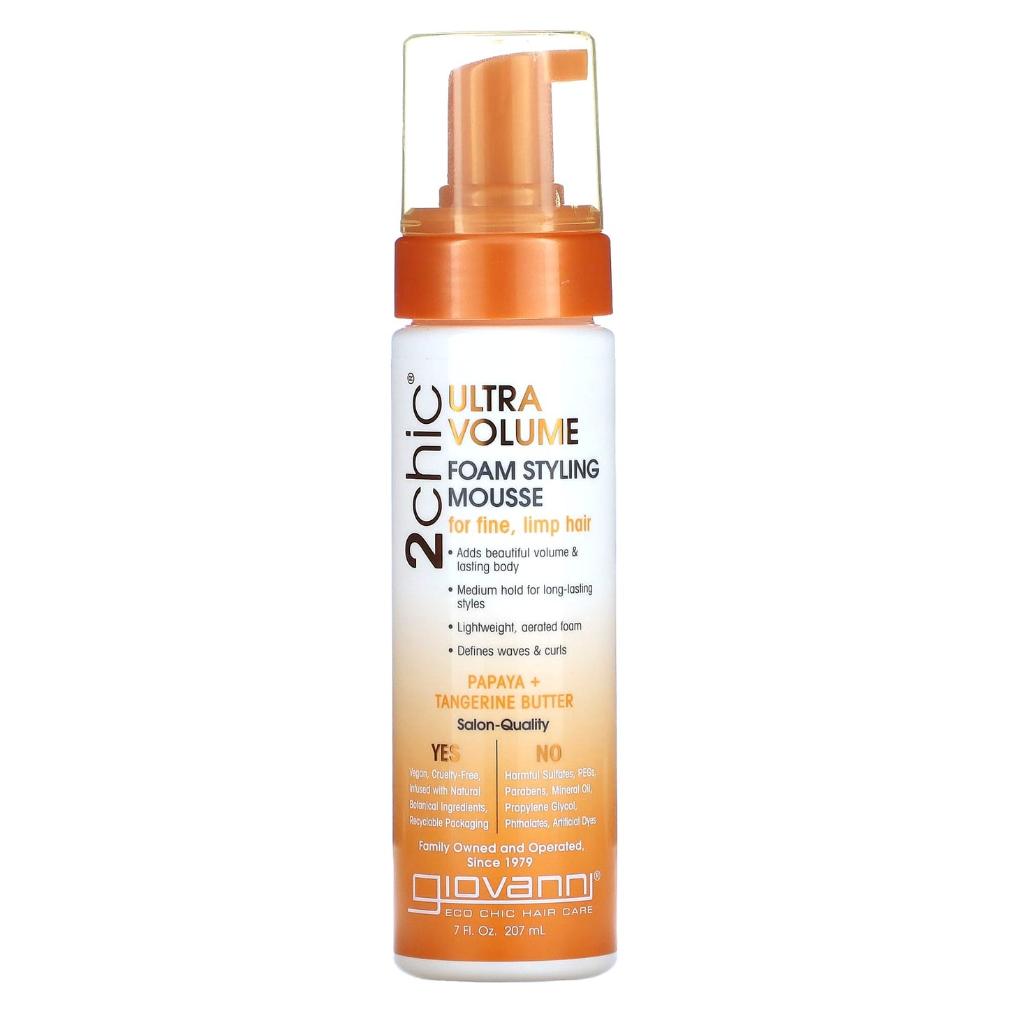Boost Fine Hair with Giovanni 2chic Ultra-Volume Foam Styling Mousse - Image 1