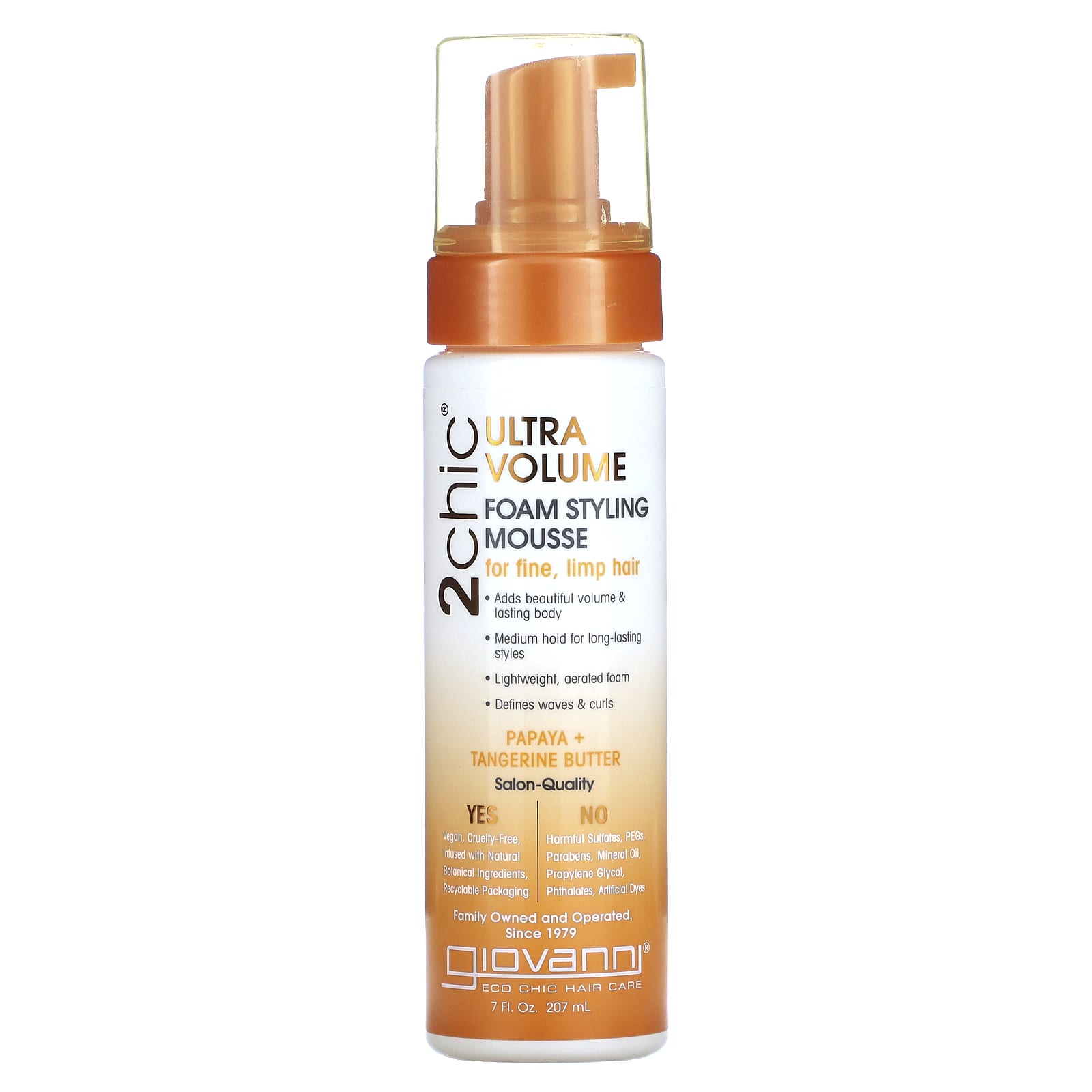 Boost Fine Hair with Giovanni 2chic Ultra-Volume Foam Styling Mousse - Image 1