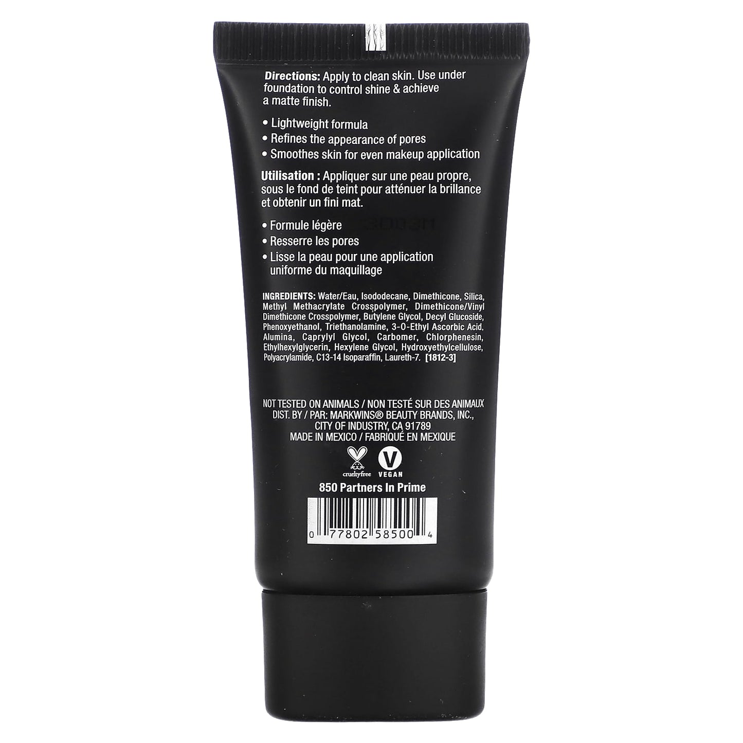 wet n wild, PhotoFocus, Matte Face Primer, 850 Partners in Prime, 0.84 fl oz (25 ml) - Image 2