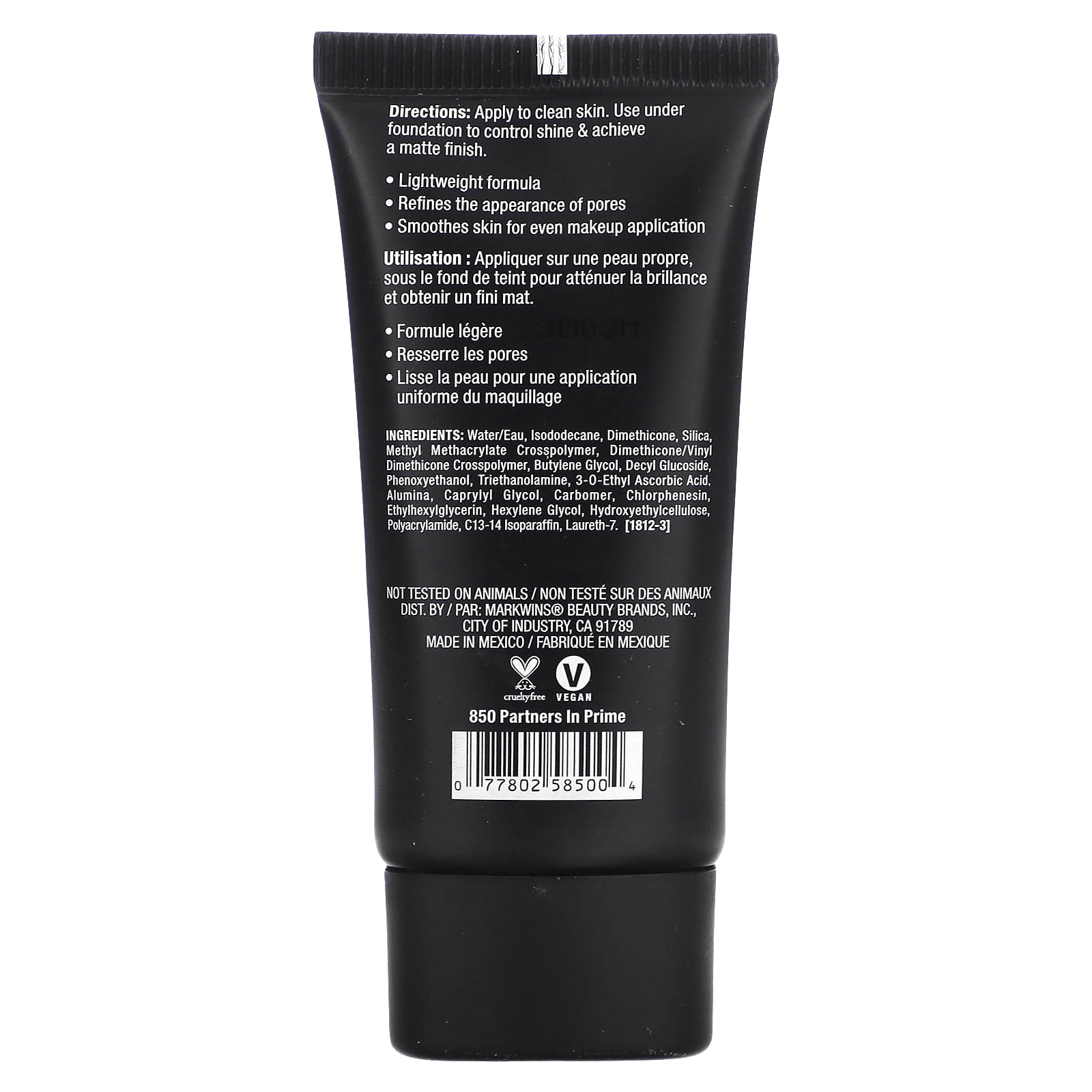 wet n wild, PhotoFocus, Matte Face Primer, 850 Partners in Prime, 0.84 fl oz (25 ml) - Image 2
