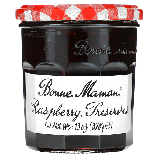 Bonne Maman Raspberry Preserves, Gluten-Free, 13 oz (370g) - Image 1
