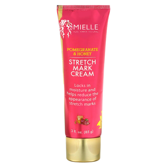 Mielle, Stretch Mark Cream, Pomegranate & Honey, 3 fl oz (85 g) - Image 1