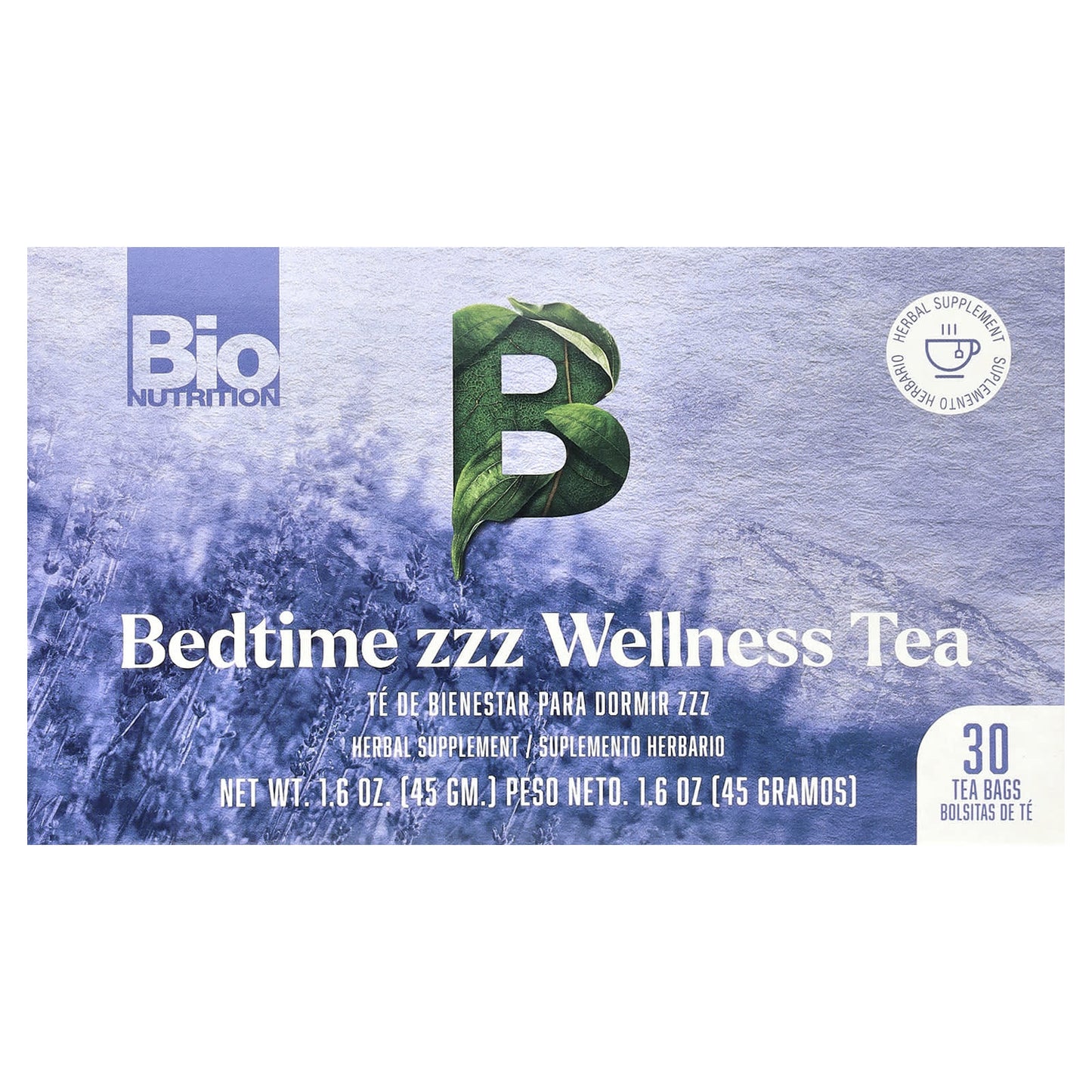 Sleep Better with Caffeine-Free Bedtime Tea - 30 Bags - Bio Nutrition - Image 1
