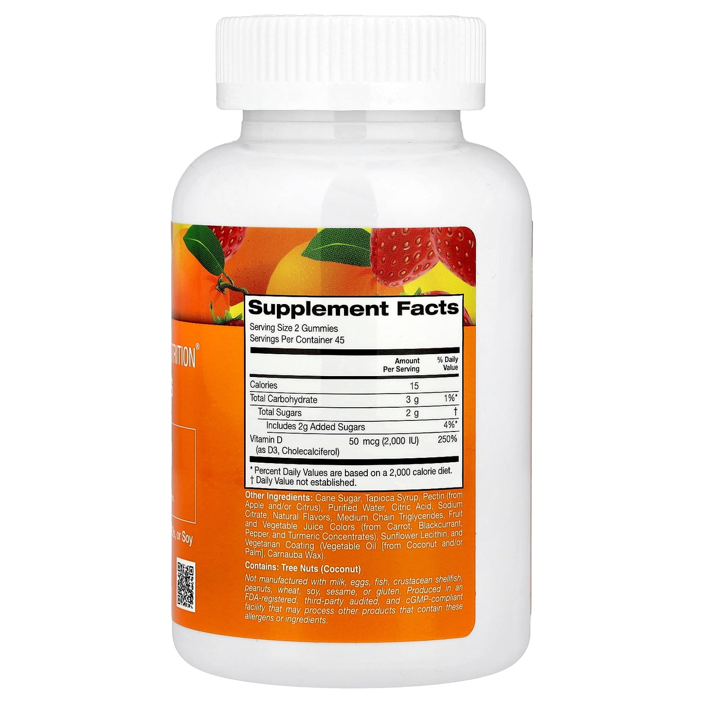 California Gold Nutrition Vitamin D3 Gummies, 90 Count, Natural Flavors - Image 2