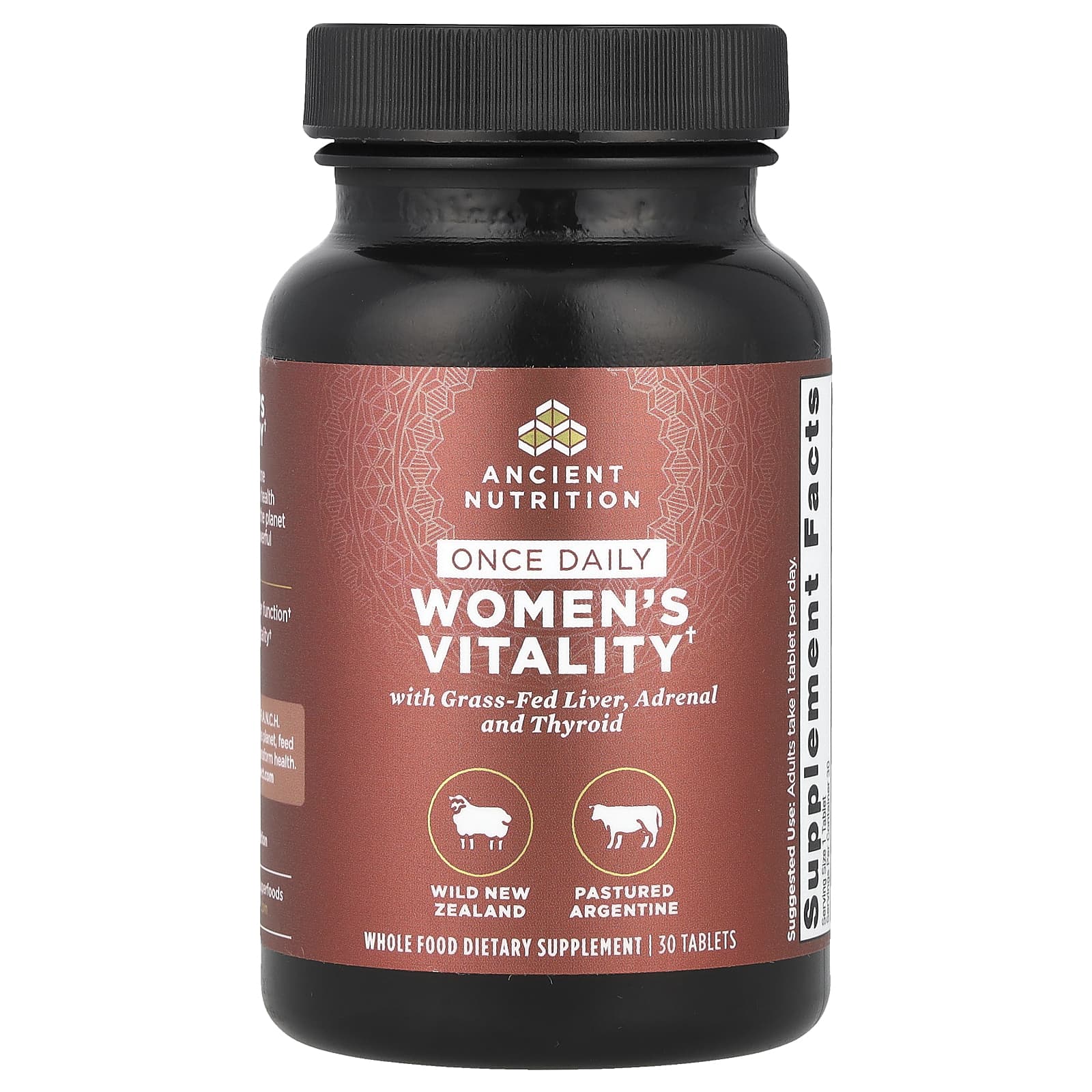 Ancient Nutrition Women's Vitality Supplement - 30 Tablets - Image 1