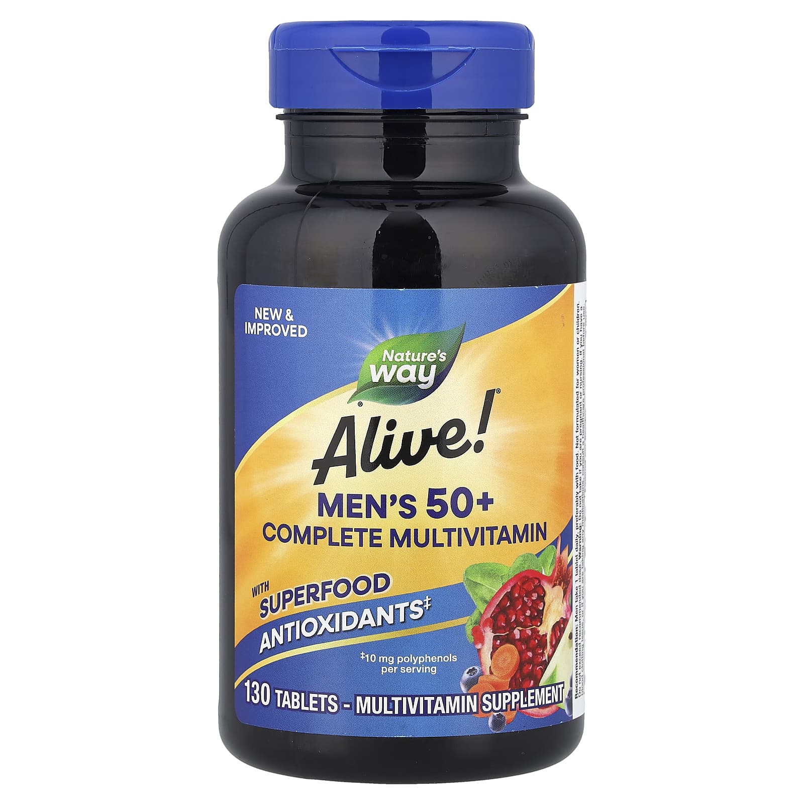 Nature's Way, Alive!® Men's 50+ Complete Multivitamin, 130 Tablets - Image 1