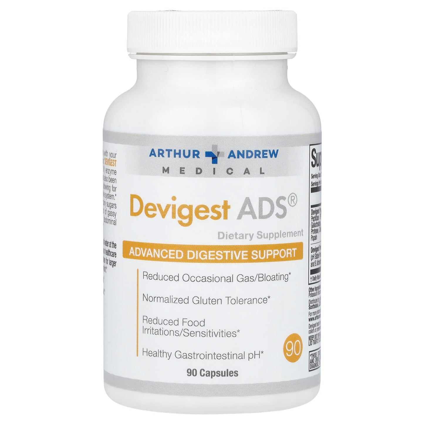 Arthur Andrew Medical Devigest ADS Advanced Digestive Support - 90 Capsules - Image 1
