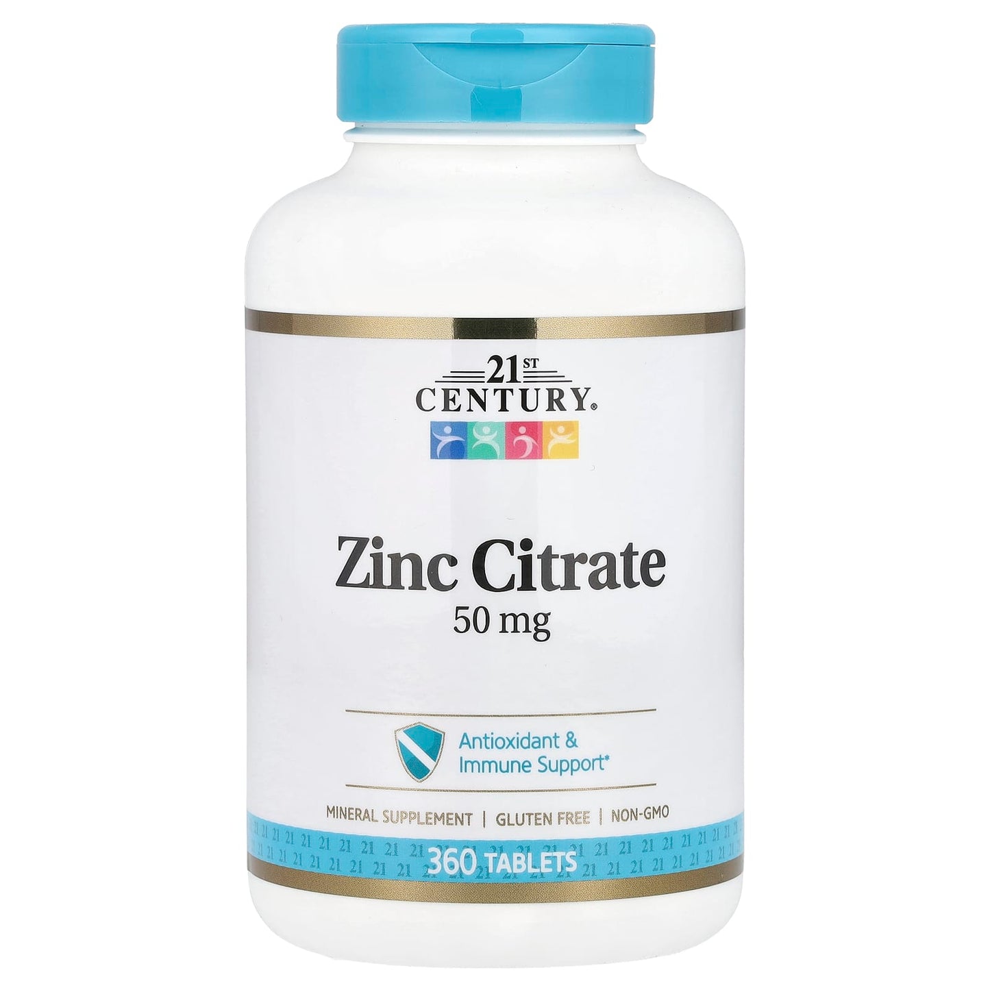 Zinc Citrate Supplement for Immune Support - 50mg - 360 Tablets - Image 1