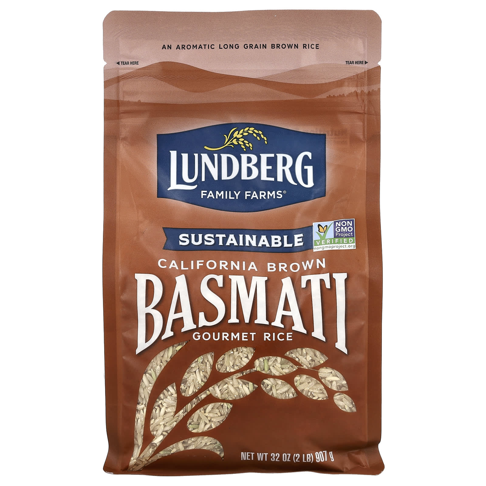 Lundberg, Gourmet Rice, California Brown Basmati, 32 oz (907 g) - Image 1