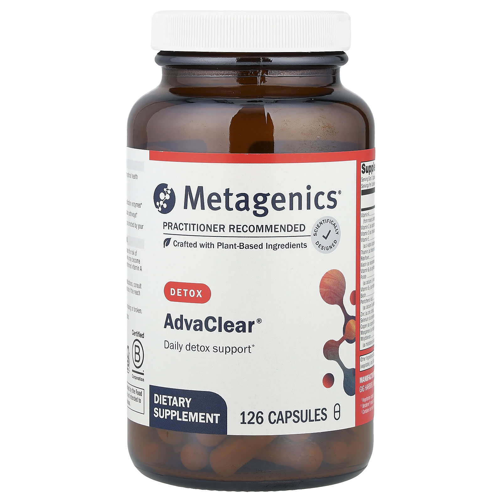 Metagenics, AdvaClear®, 126 Capsules - Image 1