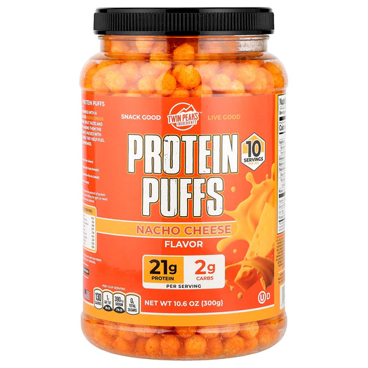 Twin Peaks, Protein Puffs, Nacho Cheese, 10.6 oz (300 g) - Image 1