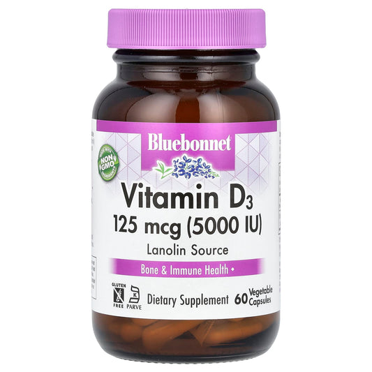 Support Bone Health with Bluebonnet Nutrition's Vitamin D3 Supplement - Image 1