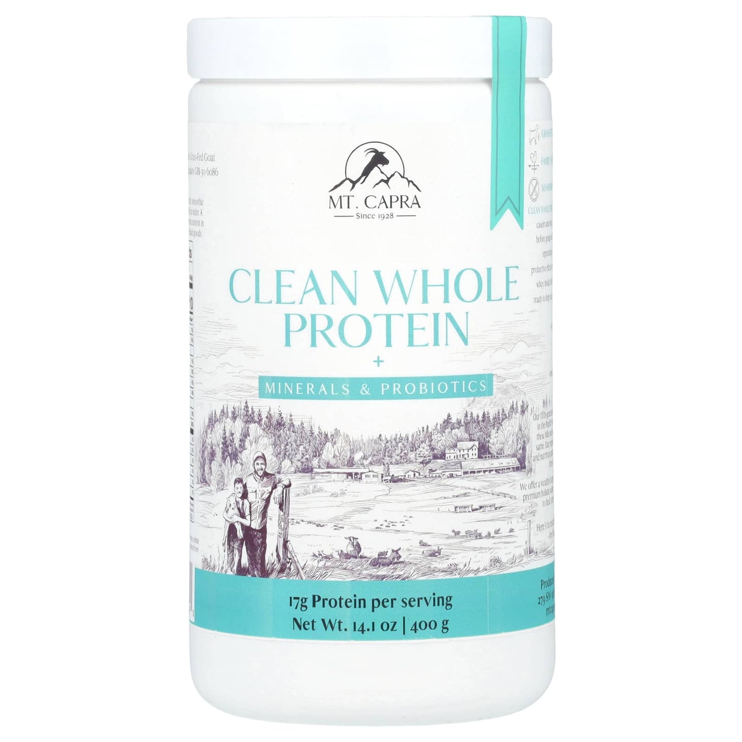 Mt. Capra, Clean Whole Protein + Minerals & Probiotics, 14.1 oz (400 g) - Image 1