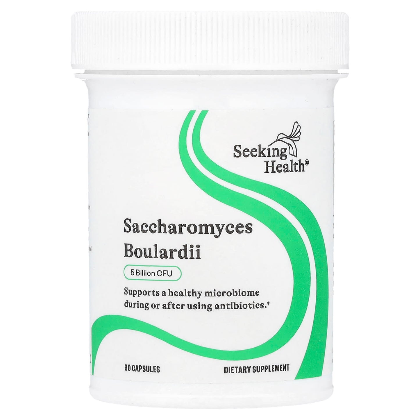 Seeking Health, Saccharomyces Boulardii, 5 Billion CFU, 60 Capsules - Image 1