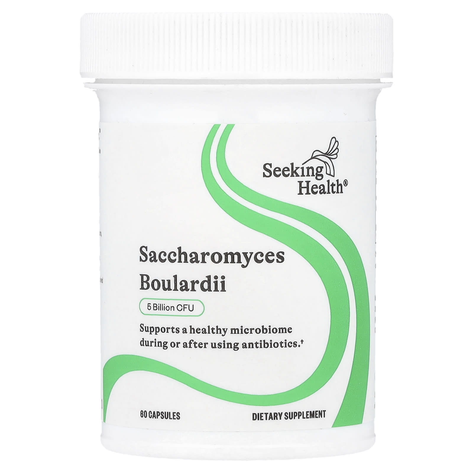 Seeking Health, Saccharomyces Boulardii, 5 Billion CFU, 60 Capsules - Image 1