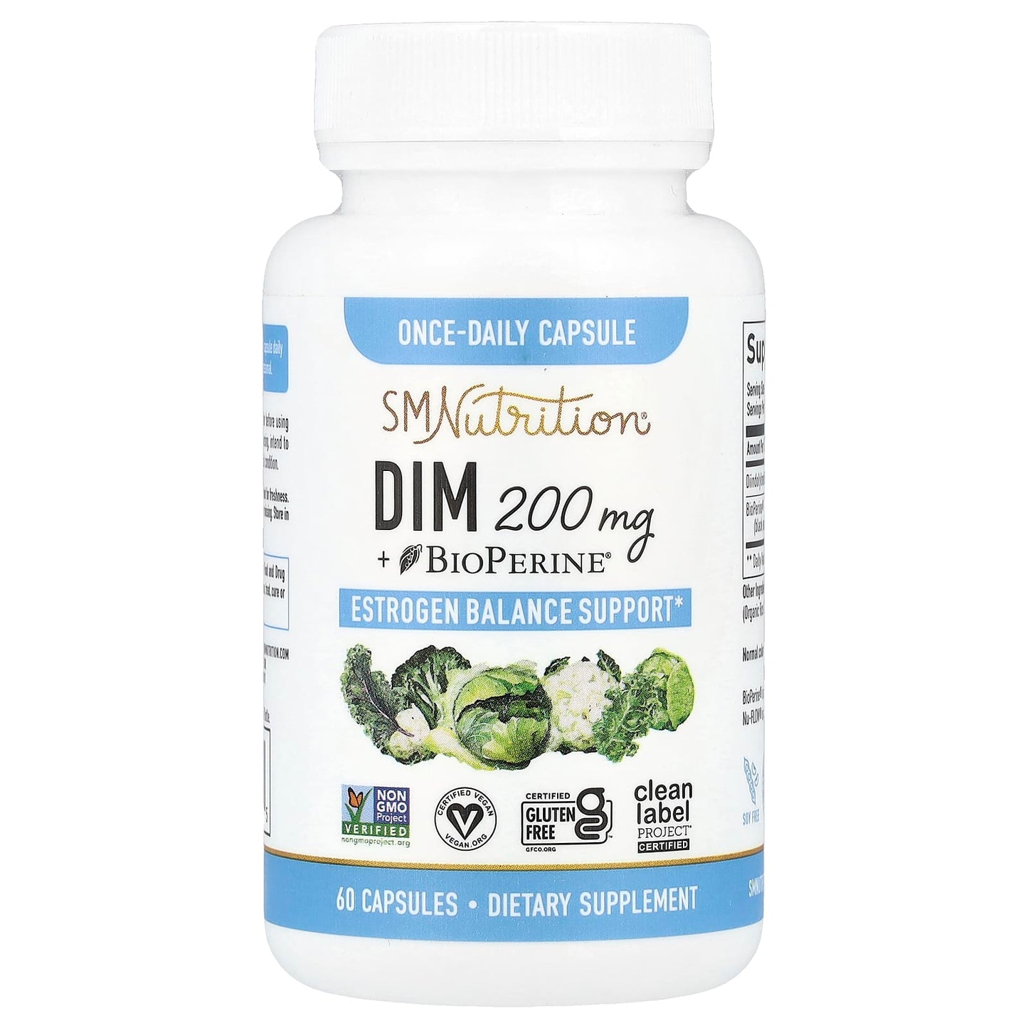 SMNutrition, DIM + BioPerine®, 60 Capsules - Image 1
