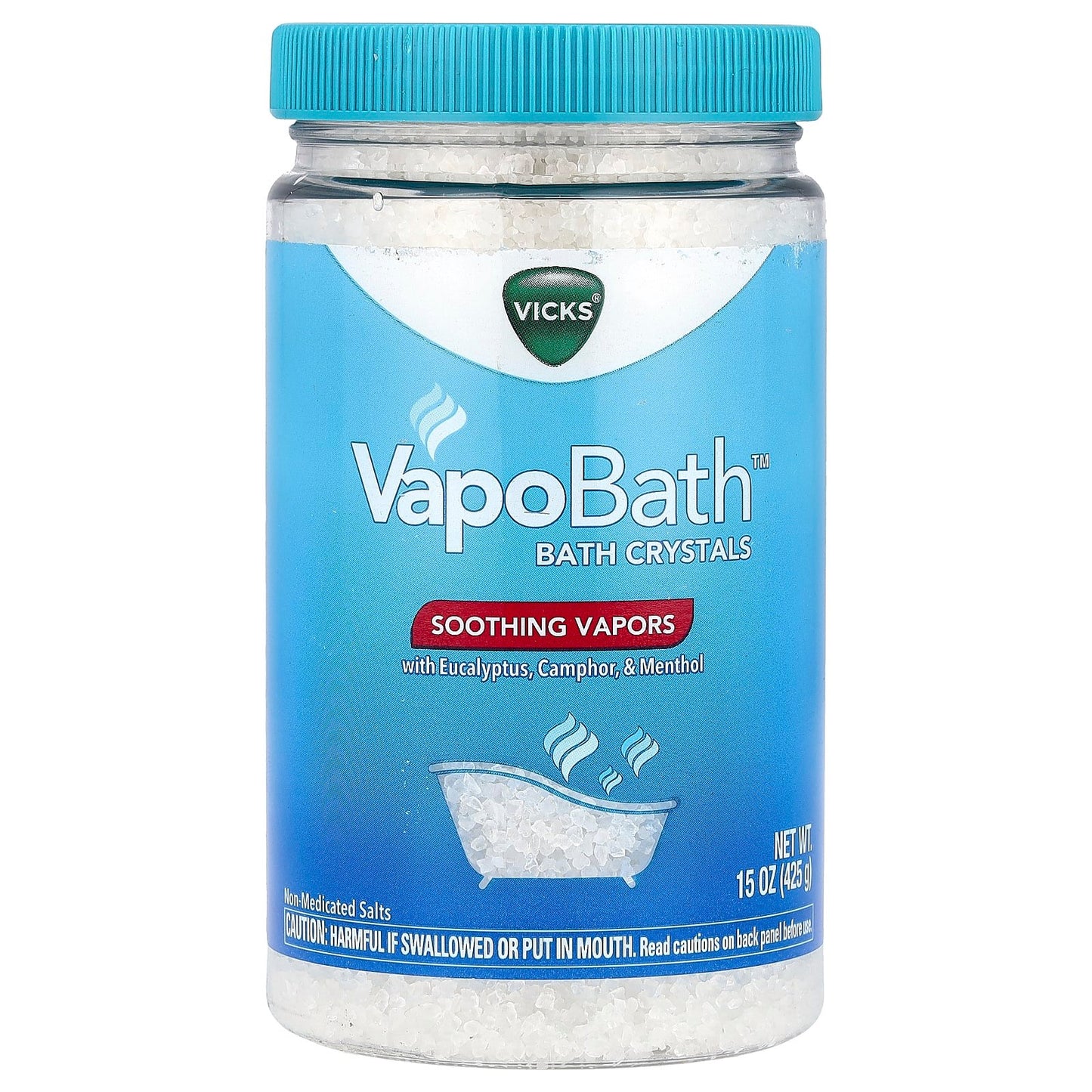 Vicks, VapoBath™, Bath Crystals, Soothing Vapors, 15 oz (425 g) - Image 1