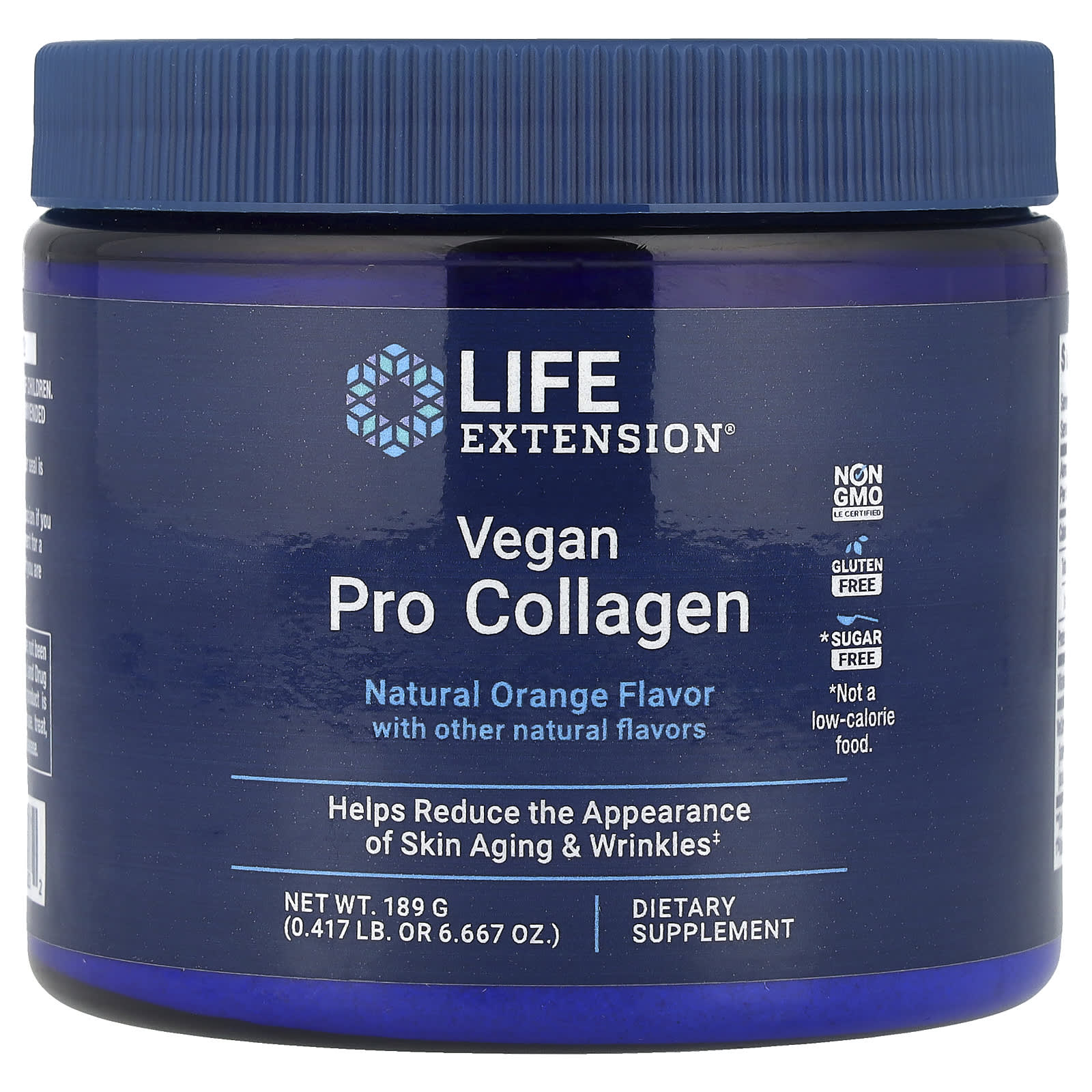 Life Extension, Vegan Pro Collagen, Natural Orange, 6.667 oz (189 g) - Image 1