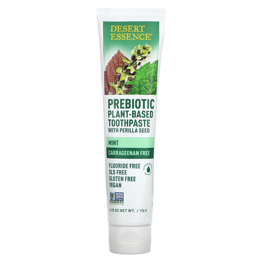 Desert Essence Prebiotic Toothpaste with Mint - Plant-Based, Vegan, Cruelty-Free - Image 1