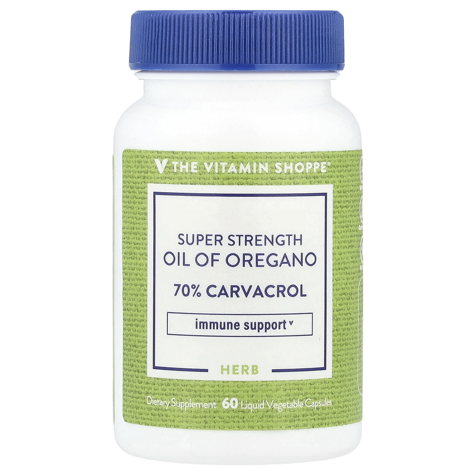 The Vitamin Shoppe, Super Stength Oil of Oregano, 60 Liquid Vegetable Capsules (45 mg per Capsule) - Image 1