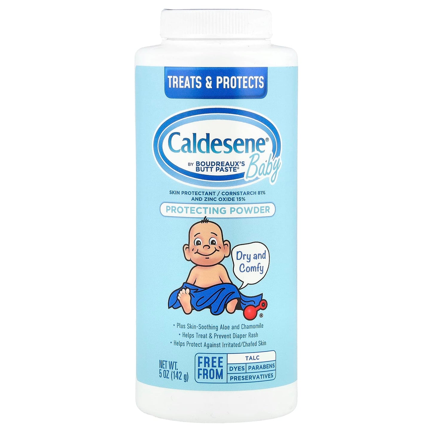 Caldesene Baby Diaper Rash Powder, 5 oz (142g) - Soothe & Protect Delicate Skin - Image 1