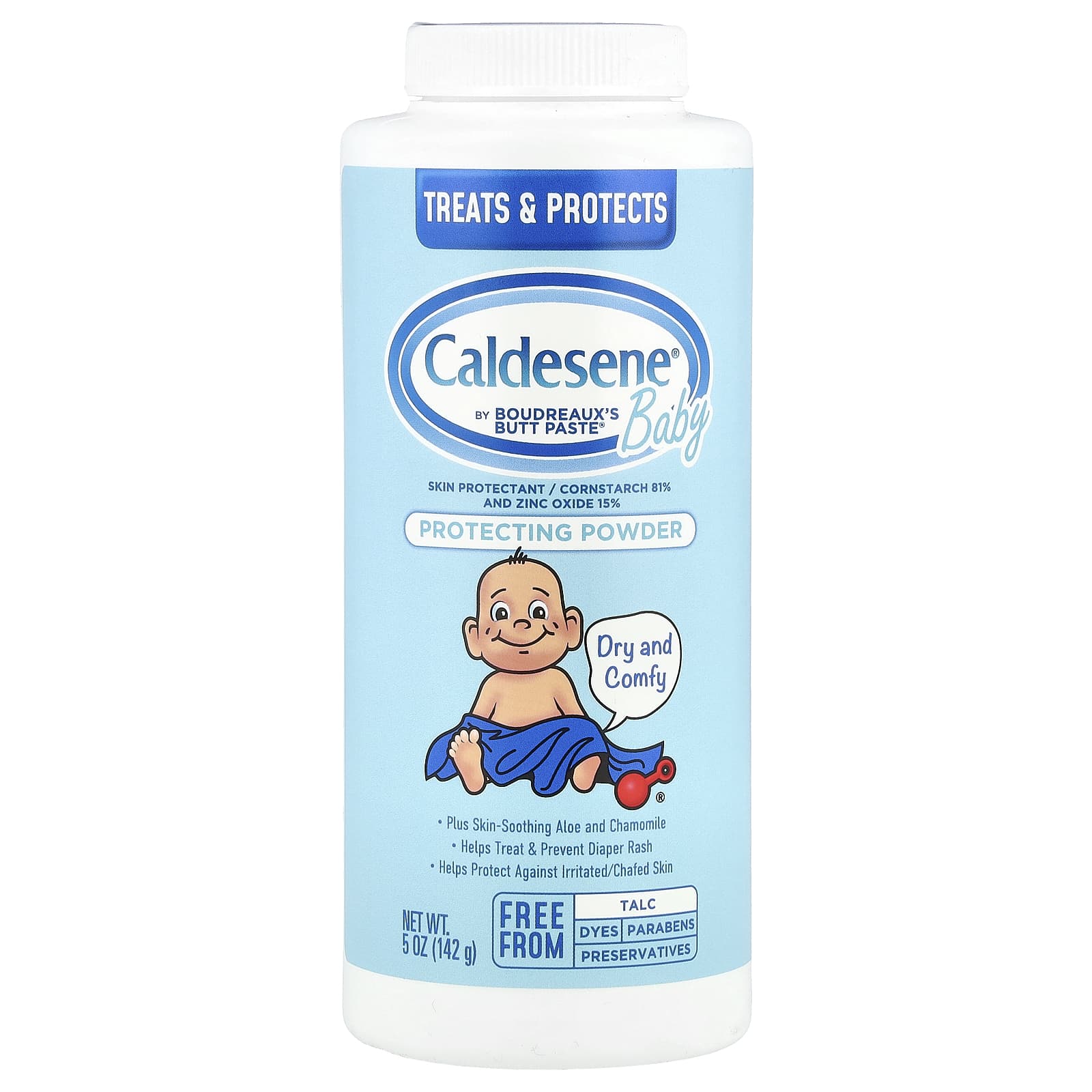 Caldesene Baby Diaper Rash Powder, 5 oz (142g) - Soothe & Protect Delicate Skin - Image 1