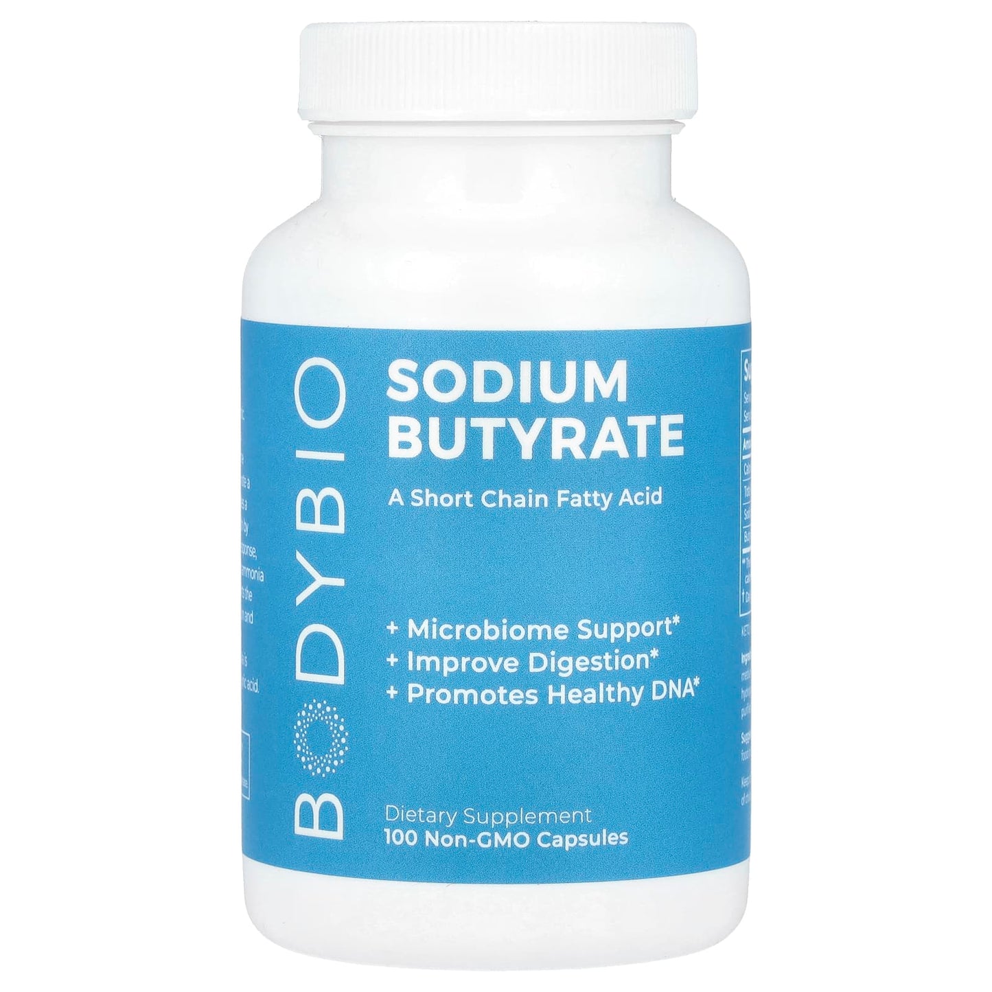 Sodium Butyrate - Gut Health & Microbiome Support - 100 Capsules - Image 1