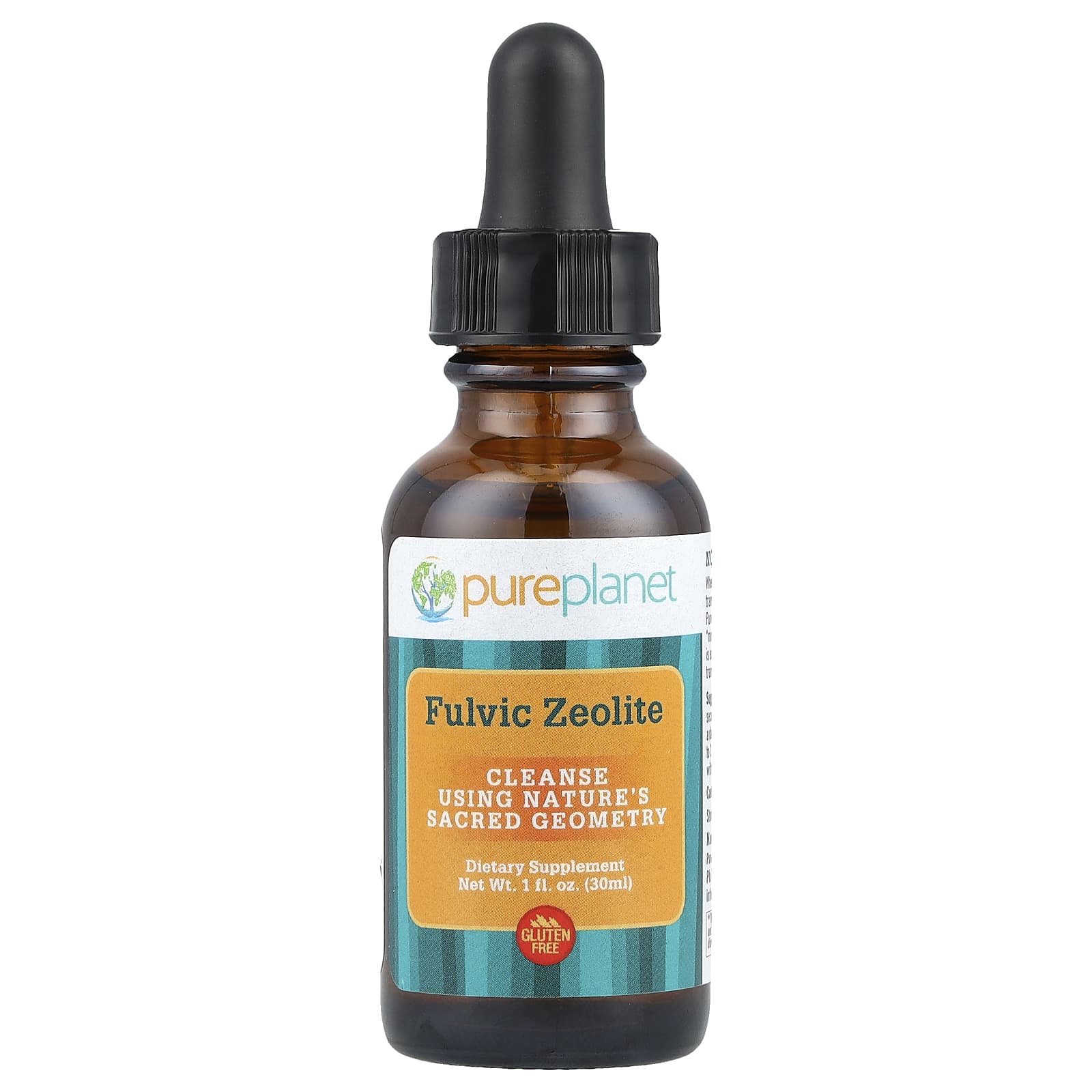 Pure Planet, Fulvic Zeolite, 1 fl oz (30 ml) - Image 1