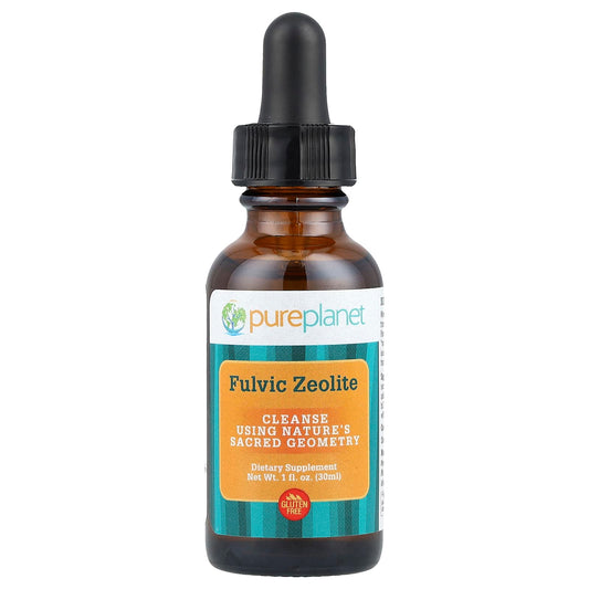 Pure Planet, Fulvic Zeolite, 1 fl oz (30 ml) - Image 1