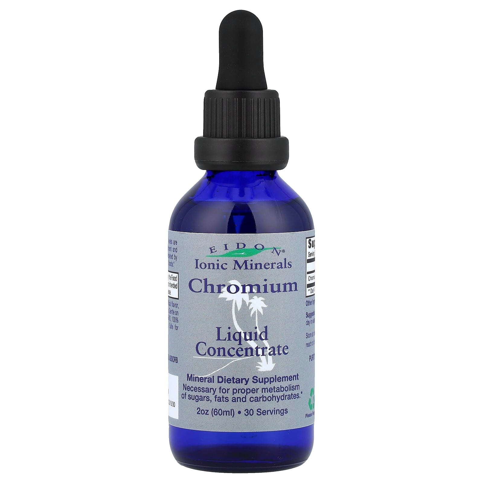Eidon Ionic Chromium Liquid Supplement, 2 oz (60 ml), Vegan, Gluten-Free - Image 1