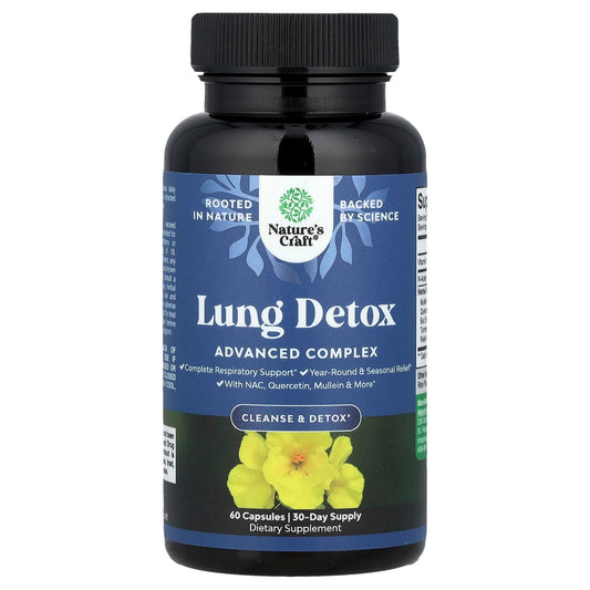 Nature's Craft, Lung Detox, 60 Capsules - Image 1
