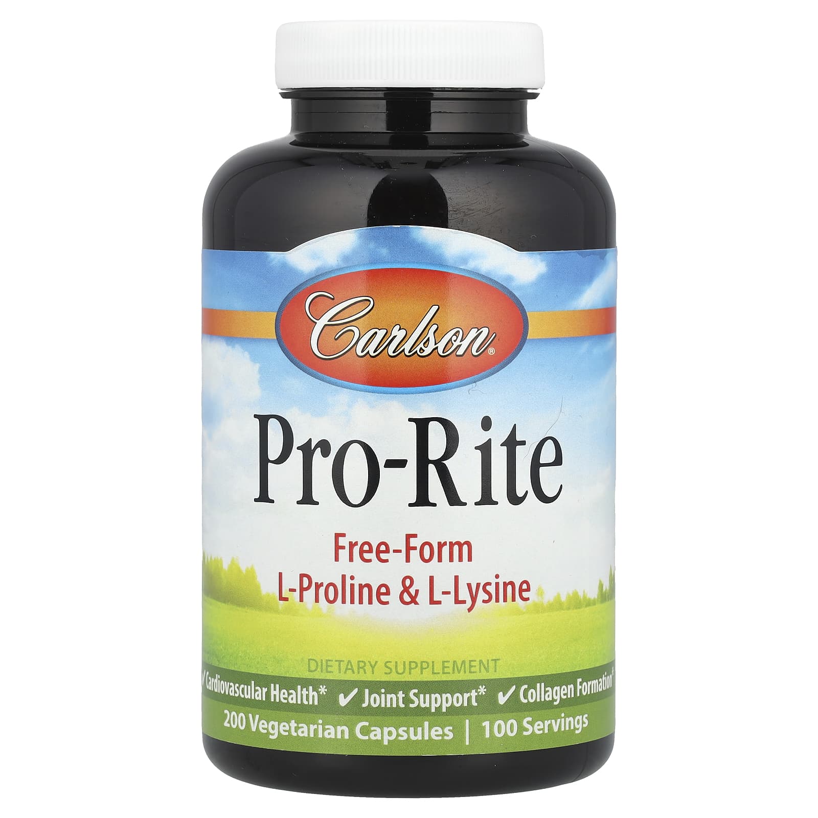 Carlson Pro-Rite L-Proline & L-Lysine for Cardiovascular & Joint Health - Image 1