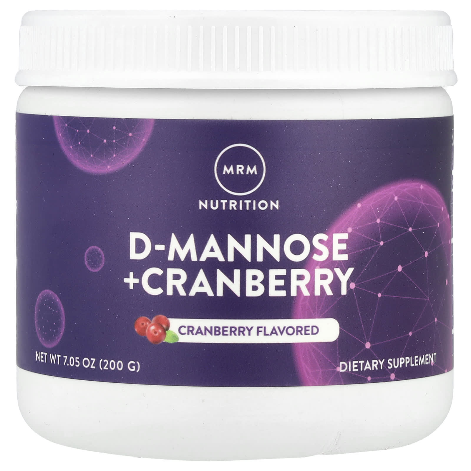 MRM Nutrition, D-Mannose + Cranberry, Cranberry, 7.05 oz (200 g) - Image 1
