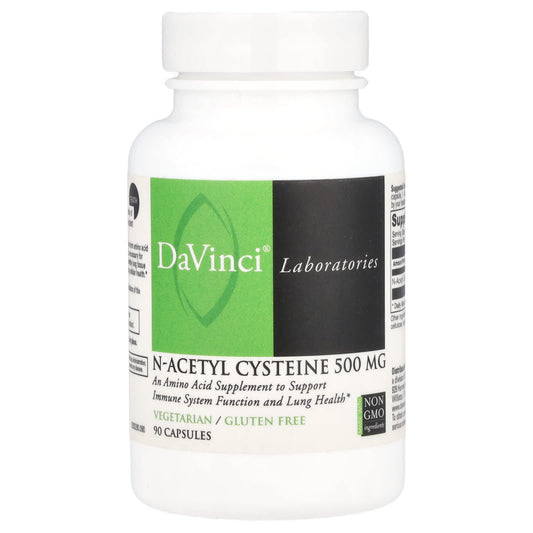 DaVinci Labs N-Acetyl Cysteine Supplement 500mg for Immune System & Lung Health - Image 1