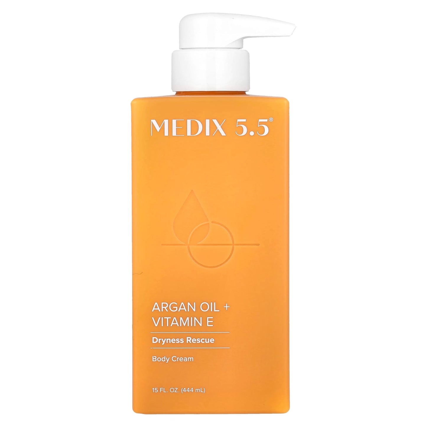 Medix 5.5, Body Cream, Argan Oil + Vitamin E, 15 fl oz (444 ml) - Image 1