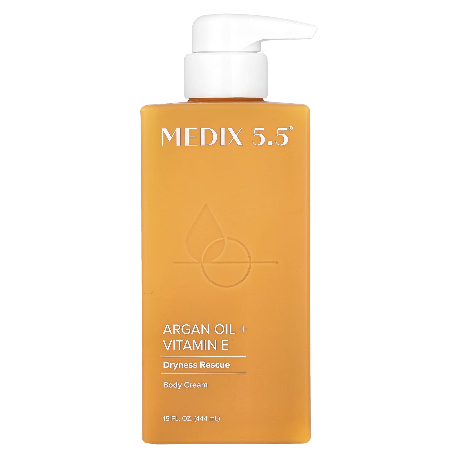 Medix 5.5, Body Cream, Argan Oil + Vitamin E, 15 fl oz (444 ml) - Image 1