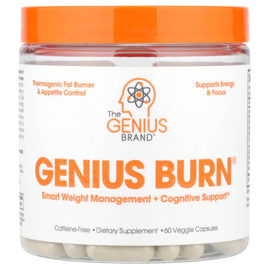 The Genius Brand, Genius Burn®, Caffeine-Free, 60 Veggie Capsules - Image 1