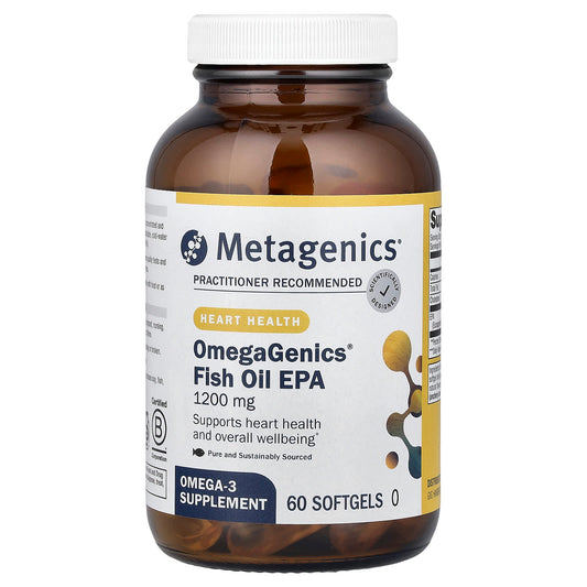 Metagenics, OmegaGenics®, Fish Oil EPA, 1,200 mg, 60 Softgels - Image 1