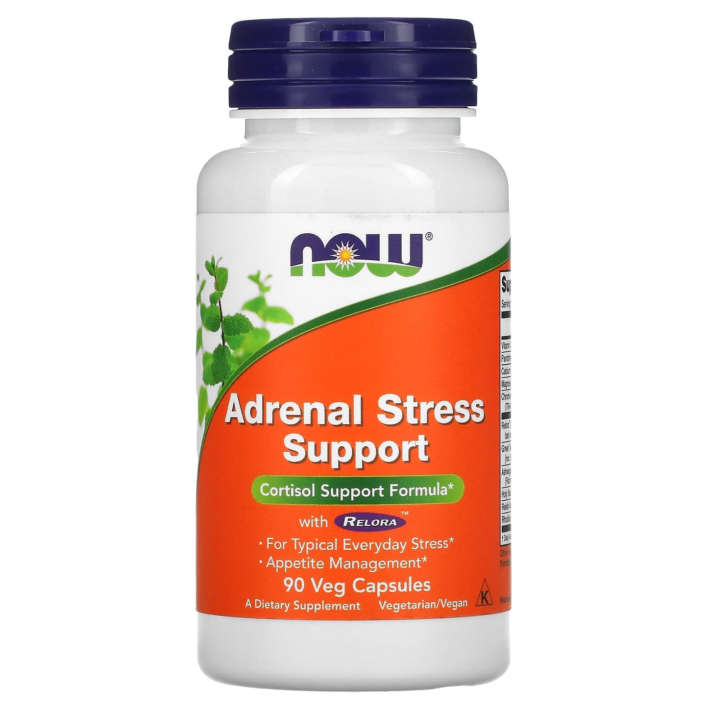 NOW Foods, Adrenal Stress Support, 90 Veg Capsules - Image 1