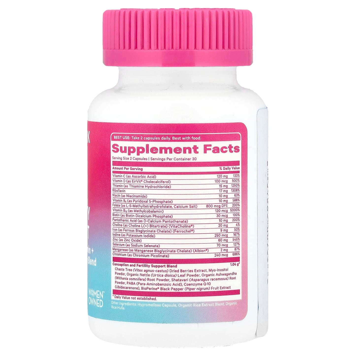 Pink Stork, Fertility Support, 60 Capsules - Image 2