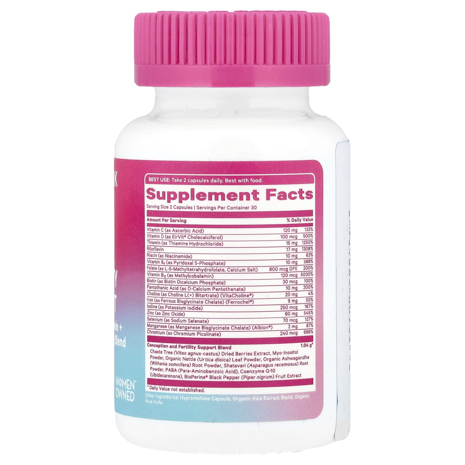 Pink Stork, Fertility Support, 60 Capsules - Image 2