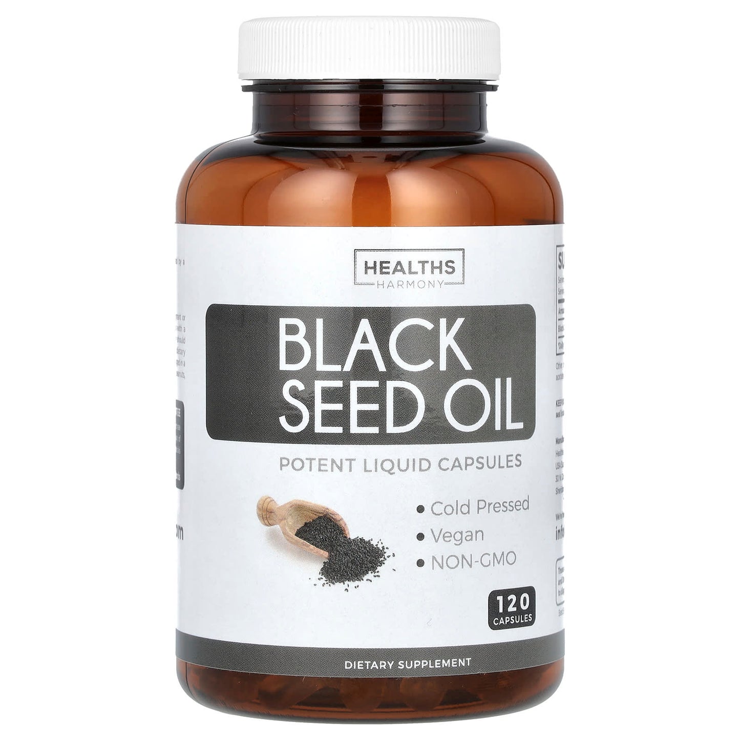 Unlock the Power of Black Seed Oil with Healths Harmony | 120 Capsules (500mg) - Image 1