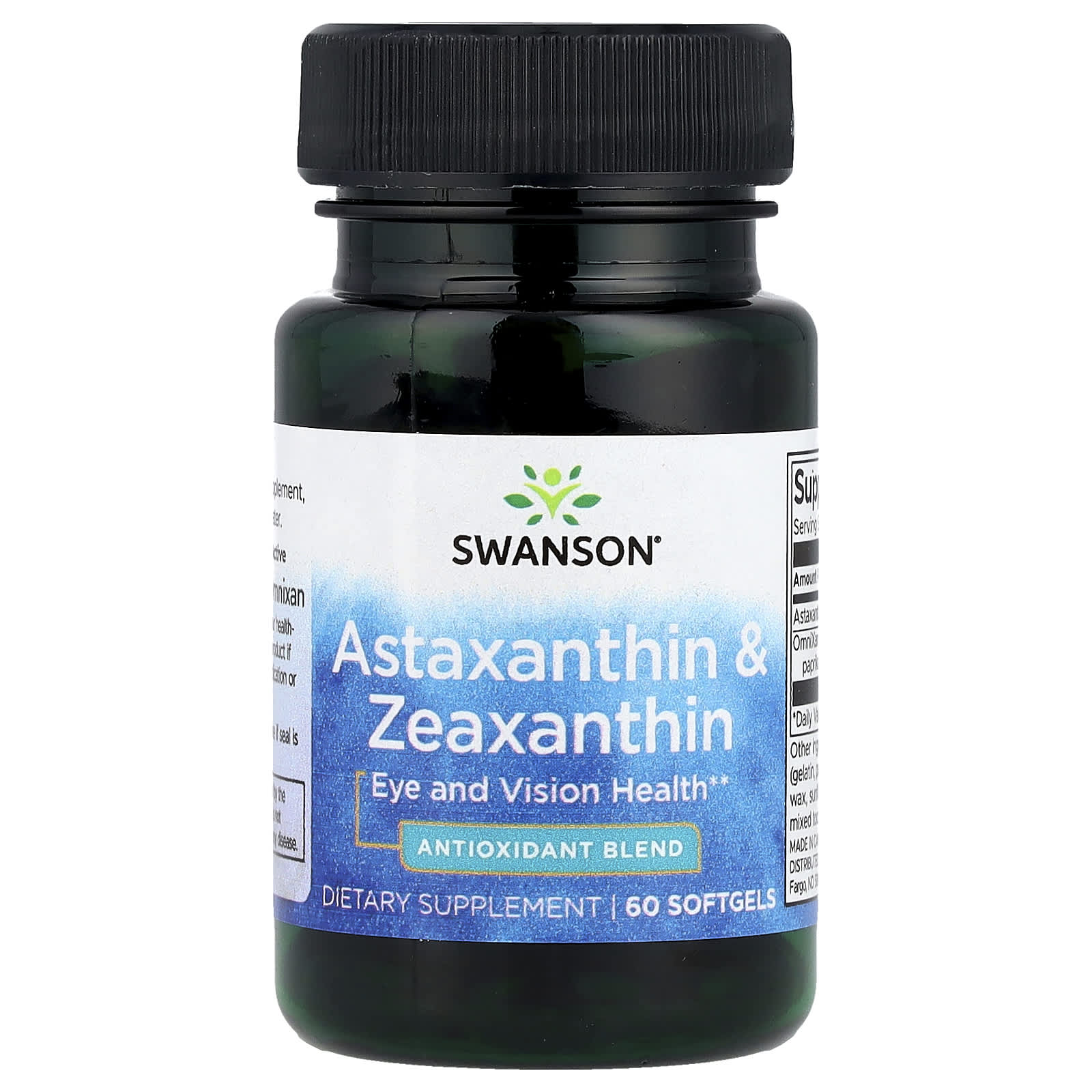 Swanson, Astaxanthin & Zeaxanthin, 60 Softgels - Image 1