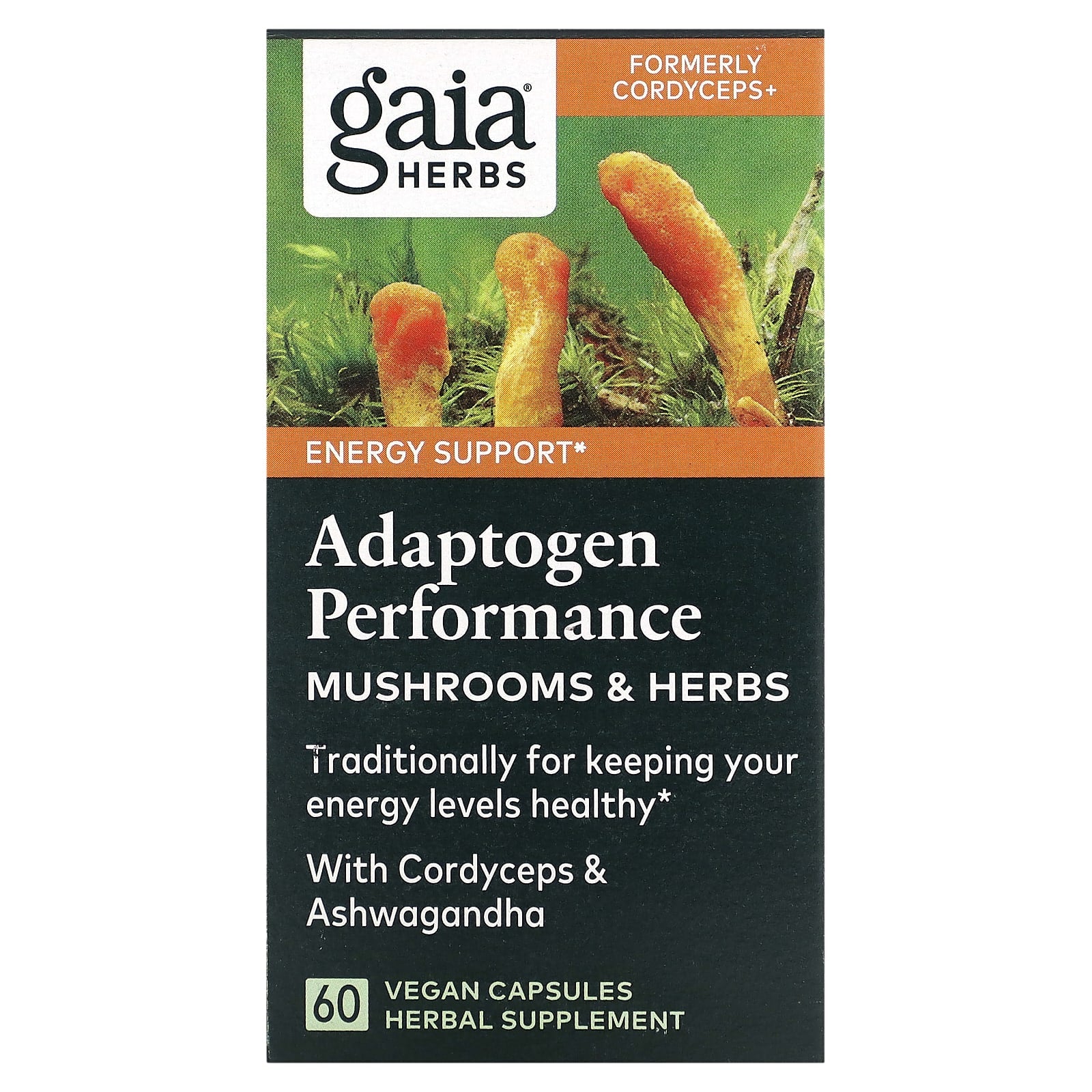 Cordyceps & Ashwagandha Energy Support - 60 Vegan Capsules - Image 1