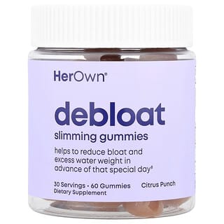 Her Own Debloat Slimming Gummies - Citrus Punch, 60 Count