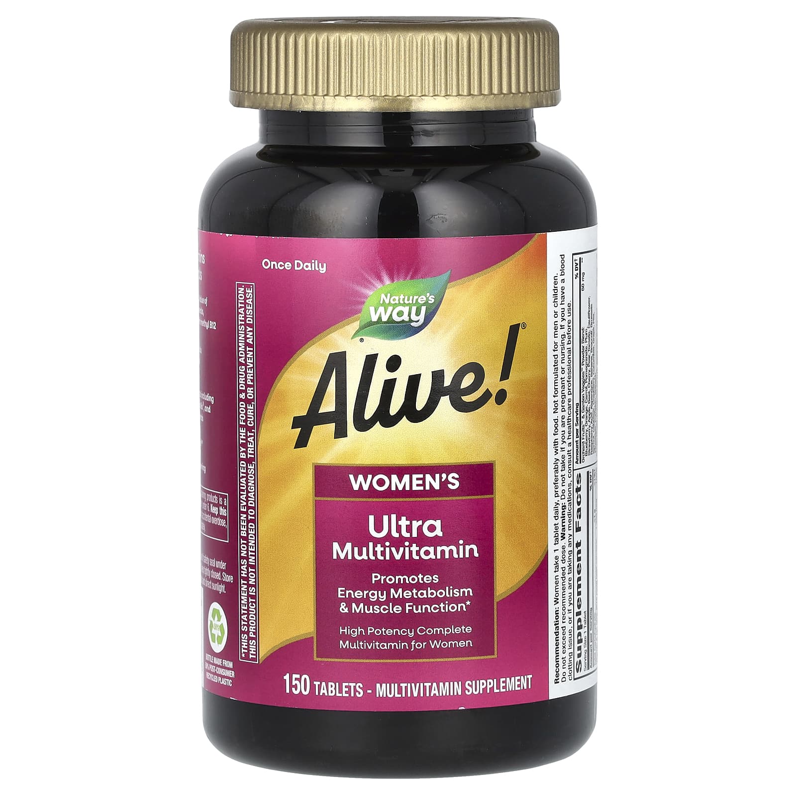 Nature's Way, Alive! Women's Ultra Multivitamin, 150 Tablets - Image 1