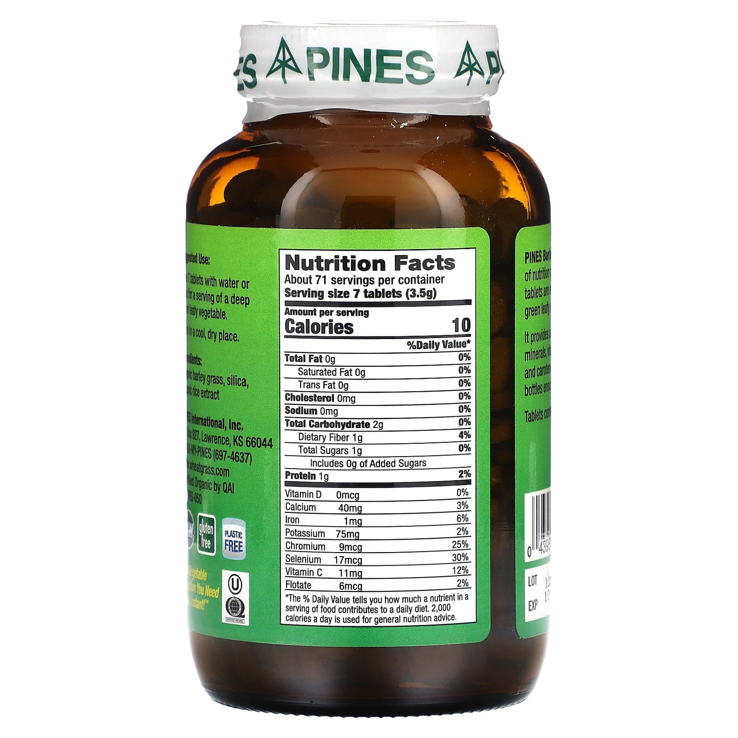 Pines International, Barley Grass, 500 Tablets - Image 2