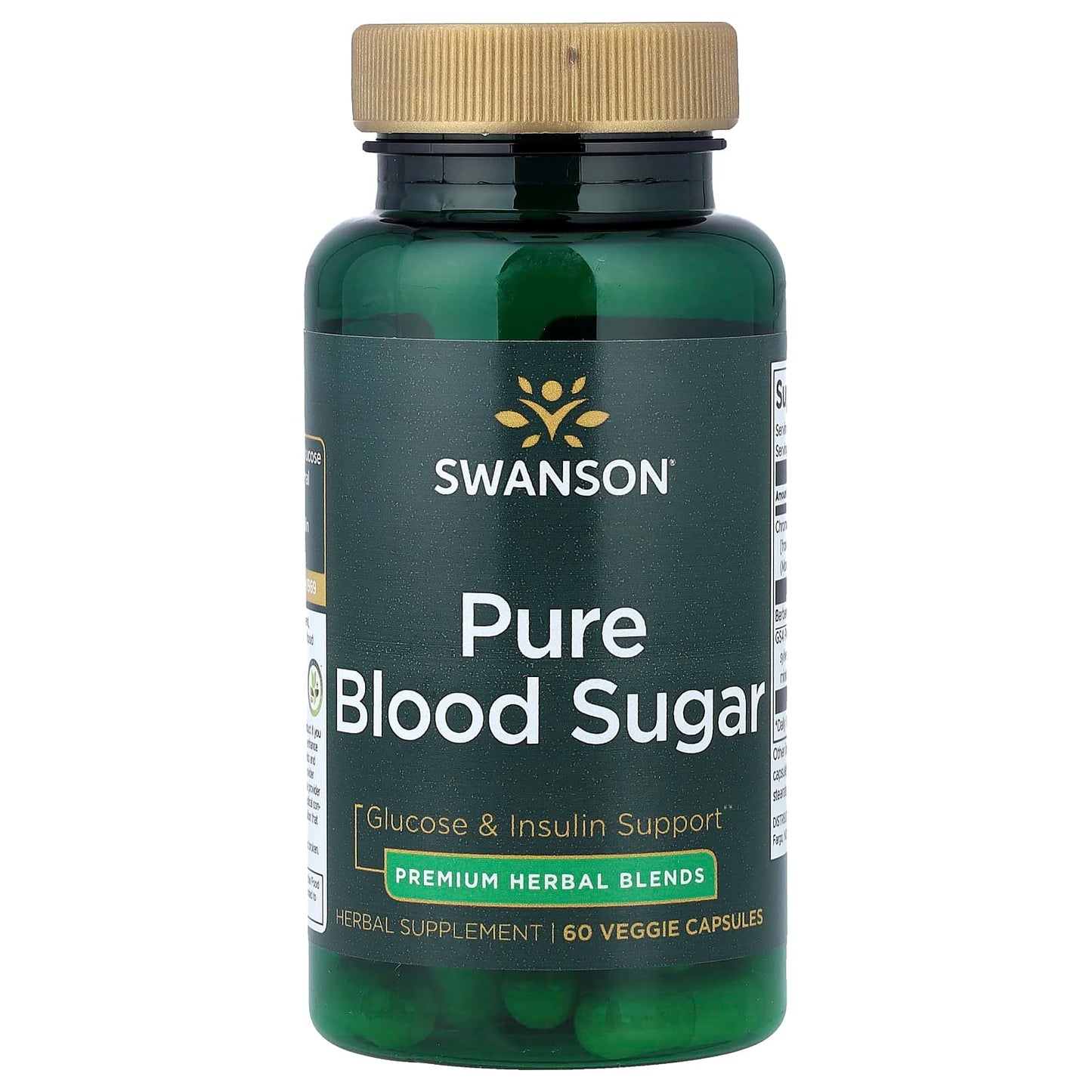 Swanson, Pure Blood Sugar , 60 Veggie Capsules - Image 1